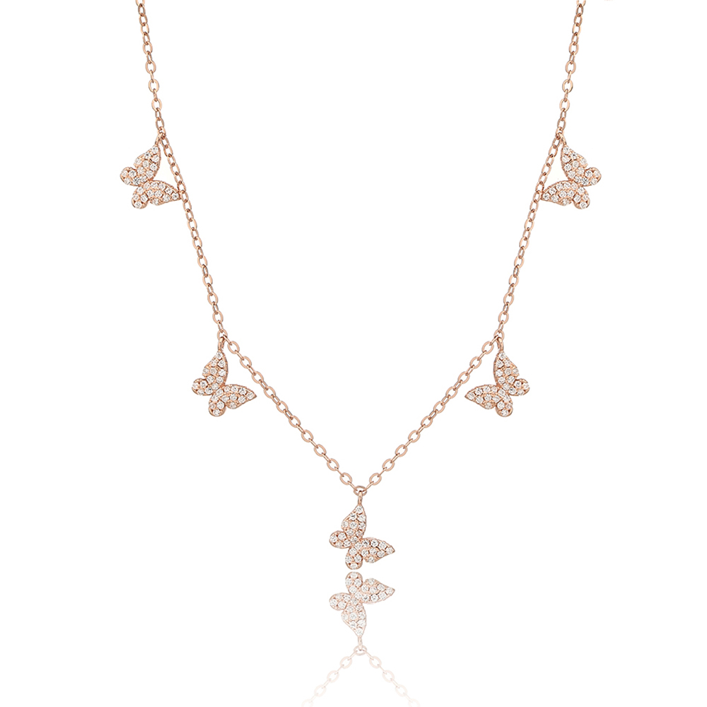 שרשרת צ'וקר פרפרים